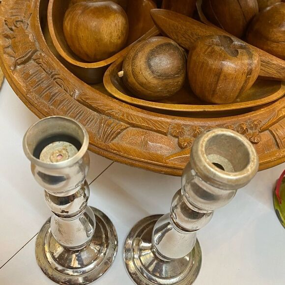 Avon Unforgettable Candlestick Perfume Bottles/Candle Holders - Picture 2 of 3